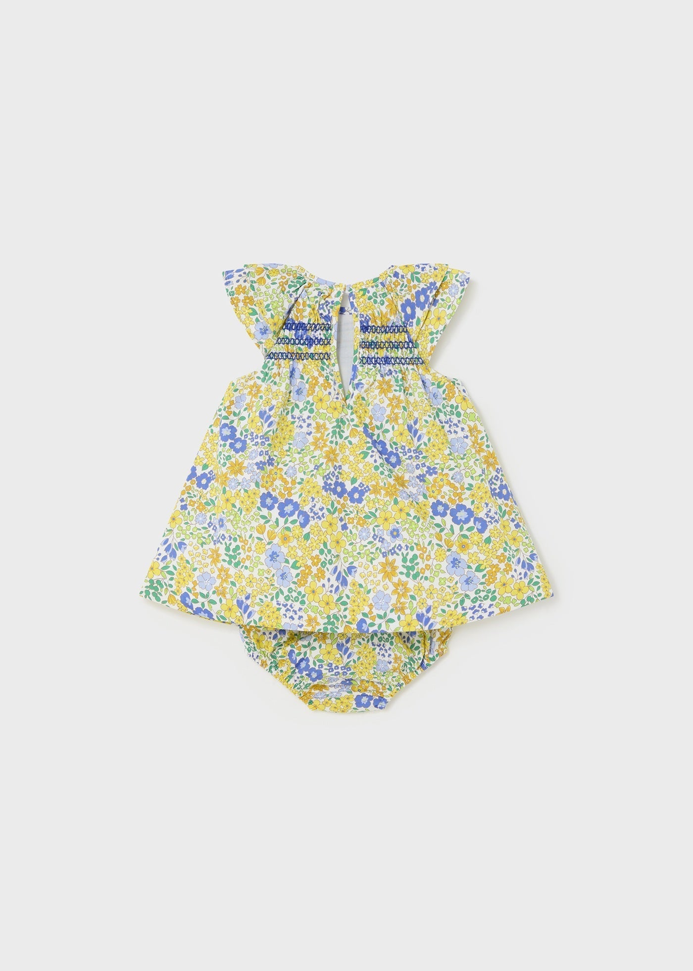 1808 - Dress with smock for newborn girl - Dandelion