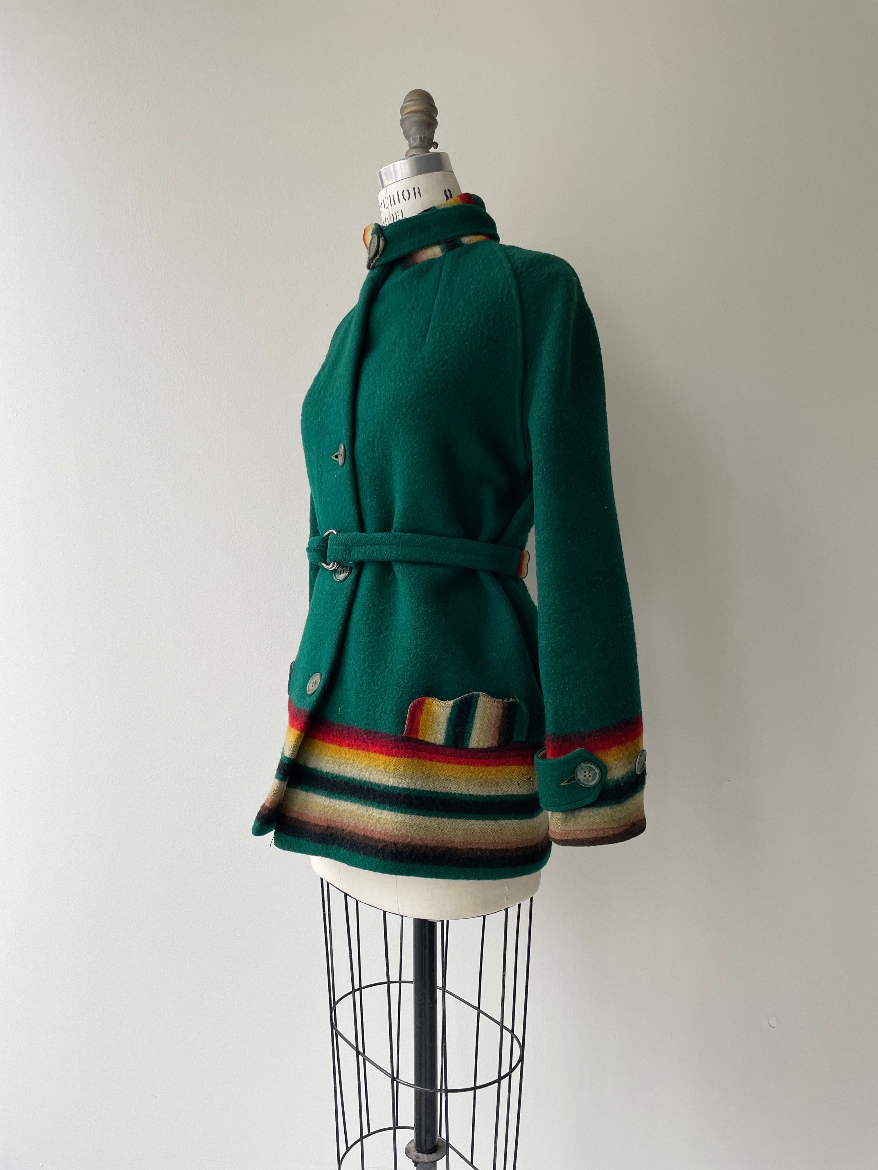 1920s Pendleton Wool Toboggan Coat