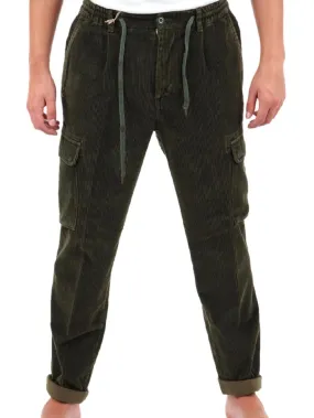 40Weft Pantalone Uomo Aikoc-1529 Verde militare