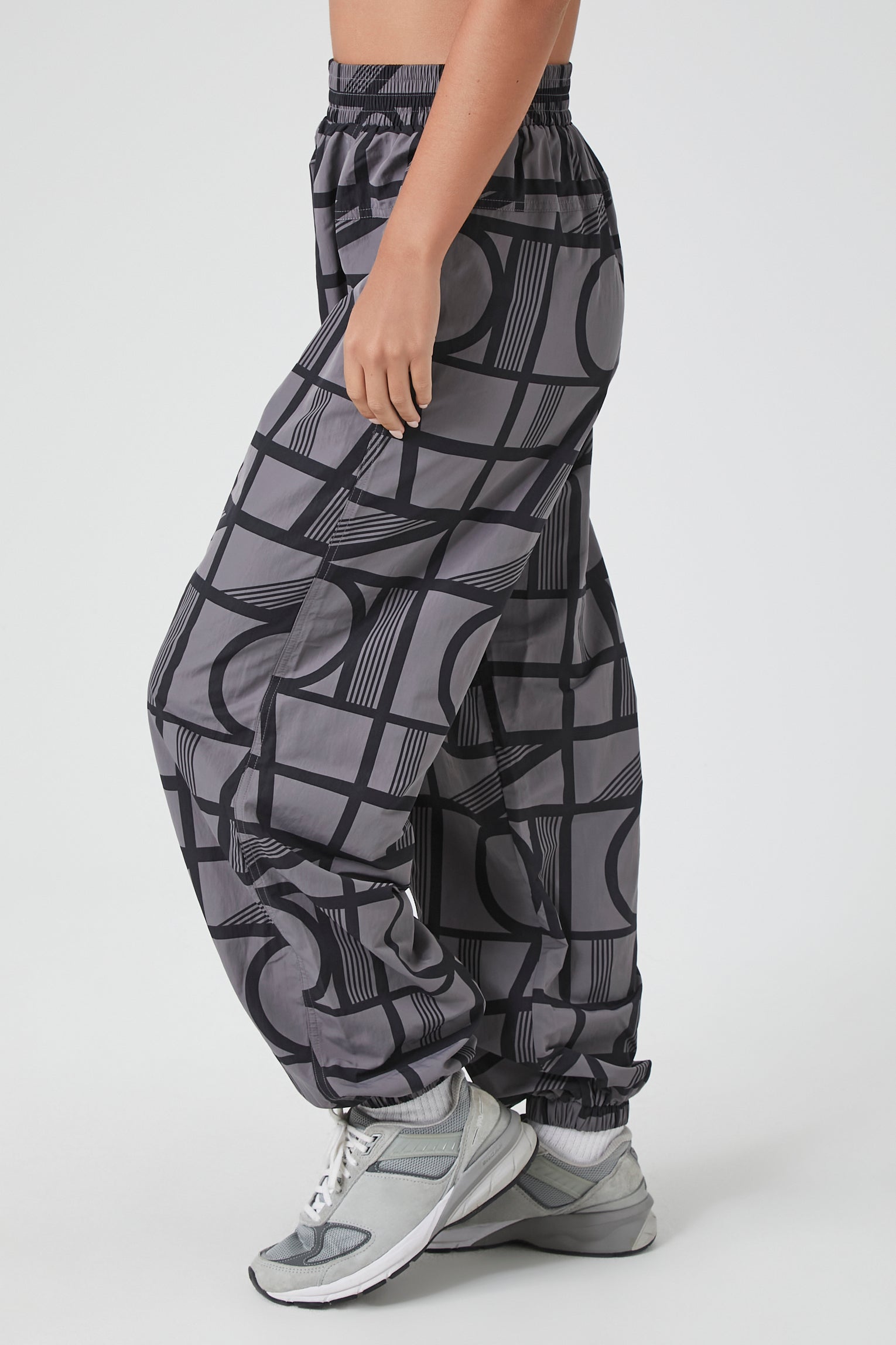 Active Geo Print Windbreaker Joggers