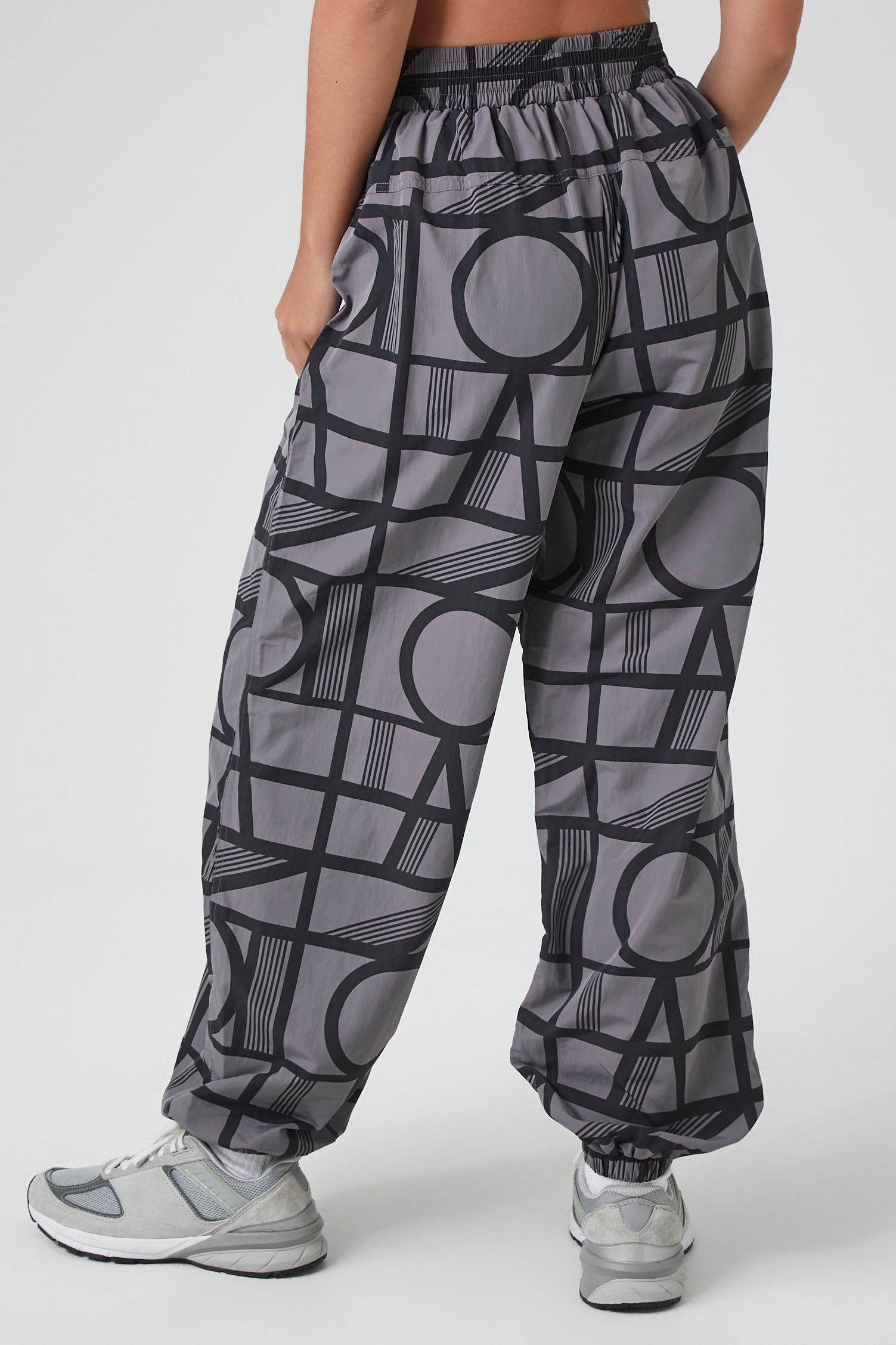 Active Geo Print Windbreaker Joggers