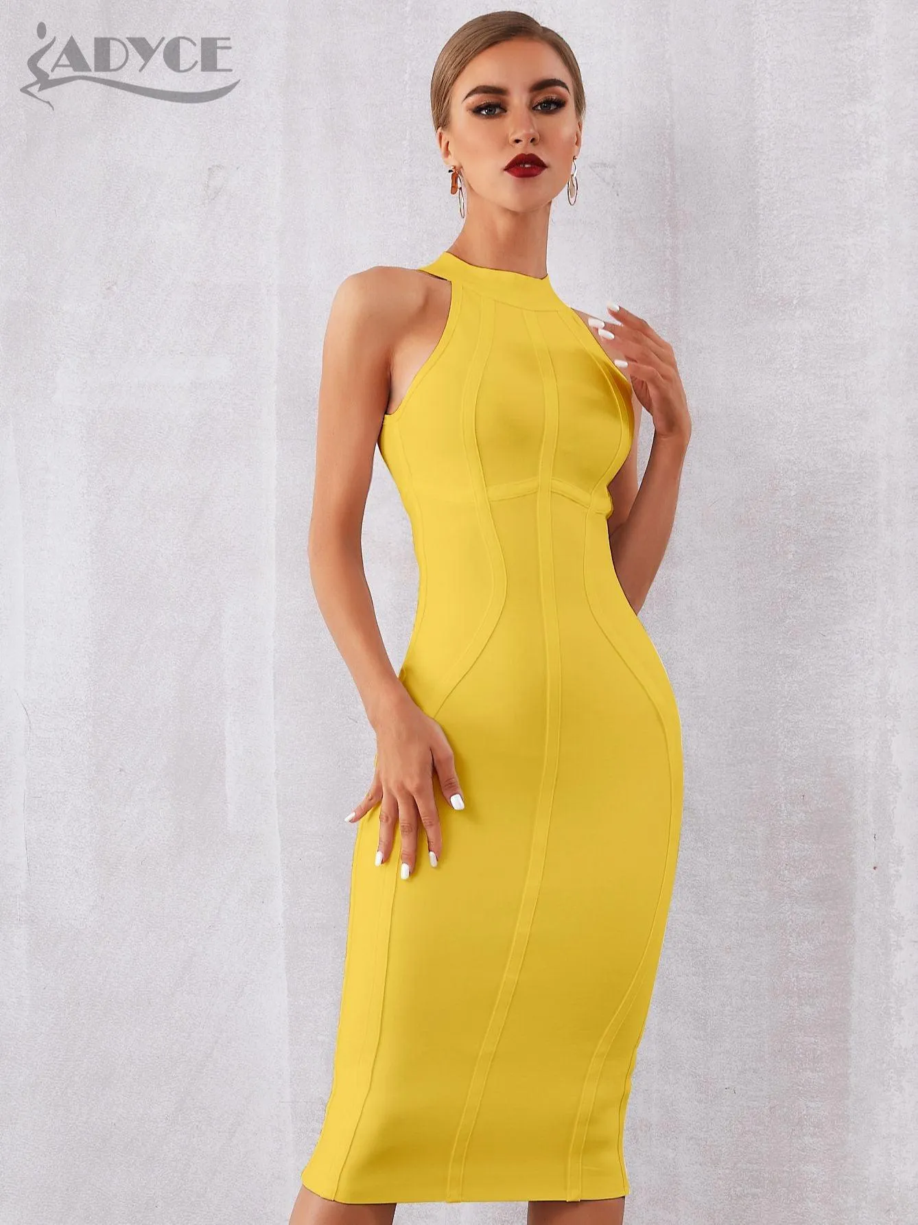 ADYCE Sexy Sleeveless Bodycon Bandage Dress