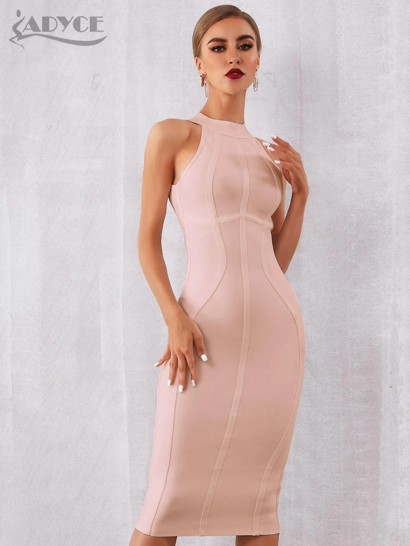 ADYCE Sexy Sleeveless Bodycon Bandage Dress