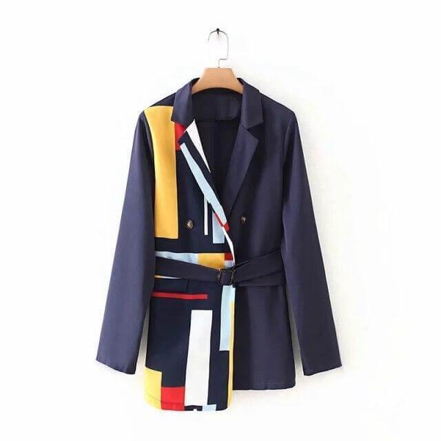 All Together Blazer Women - Casual - Patchwork