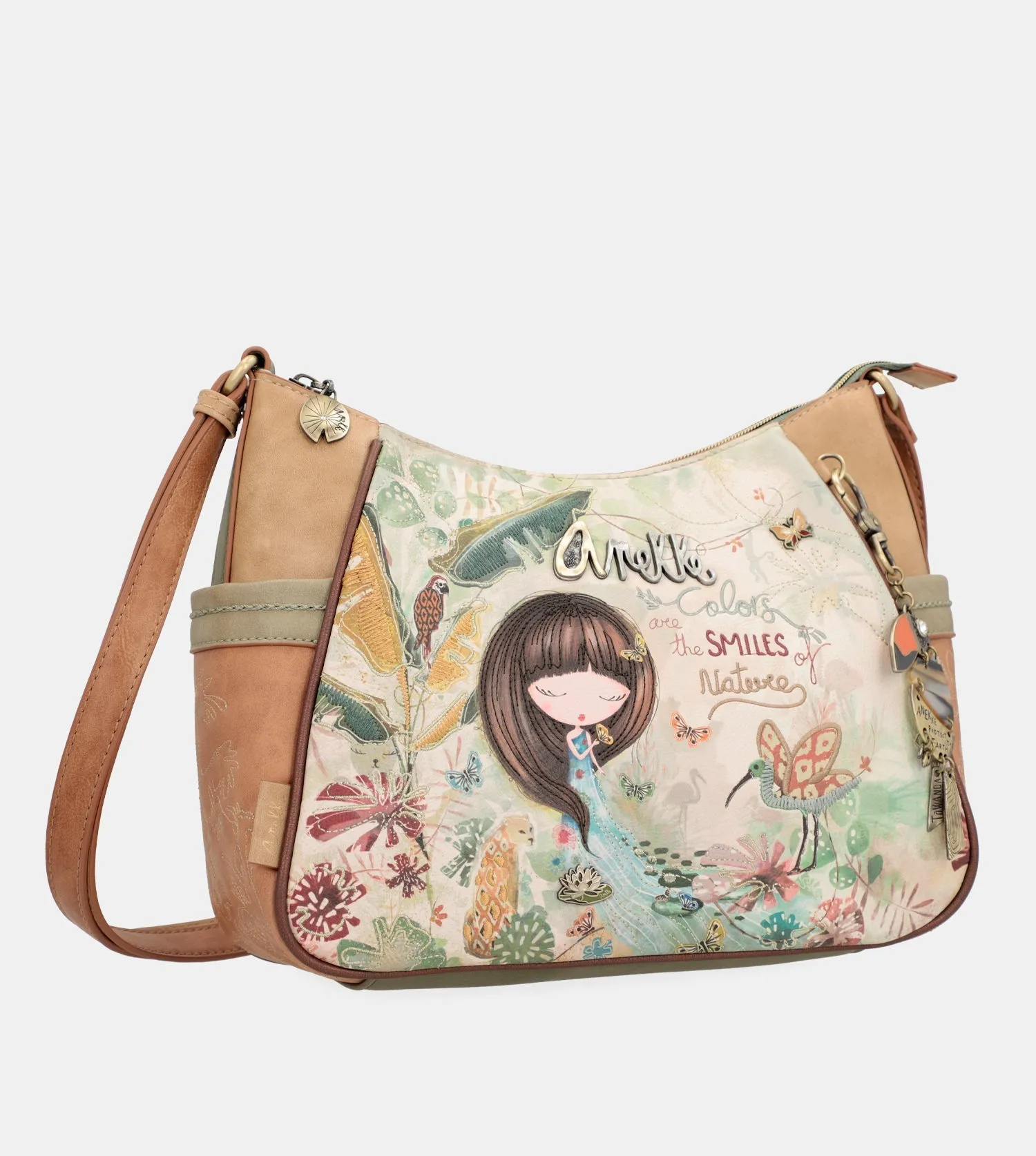 Amazonia crossbody bag with side pockets