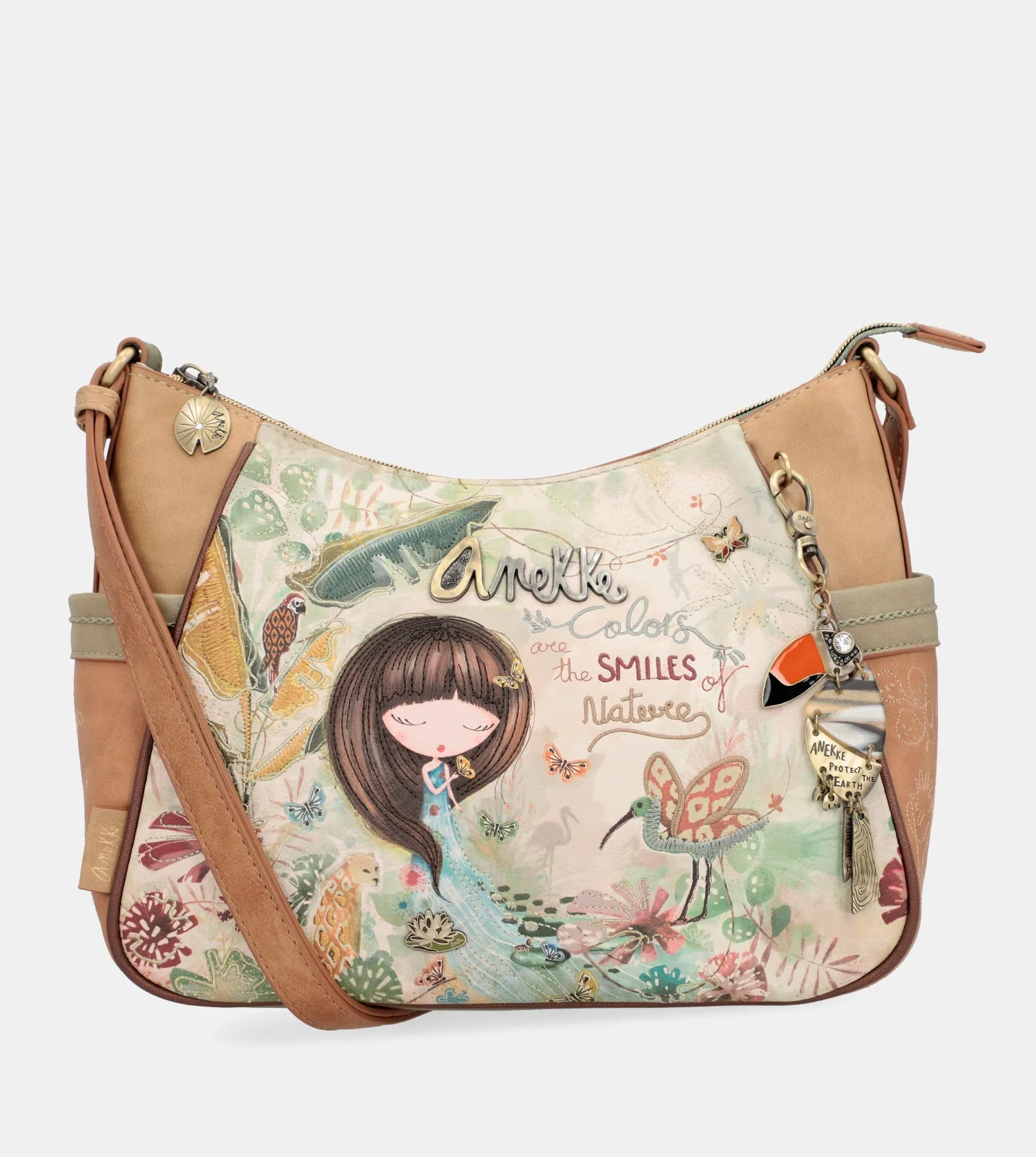 Amazonia crossbody bag with side pockets