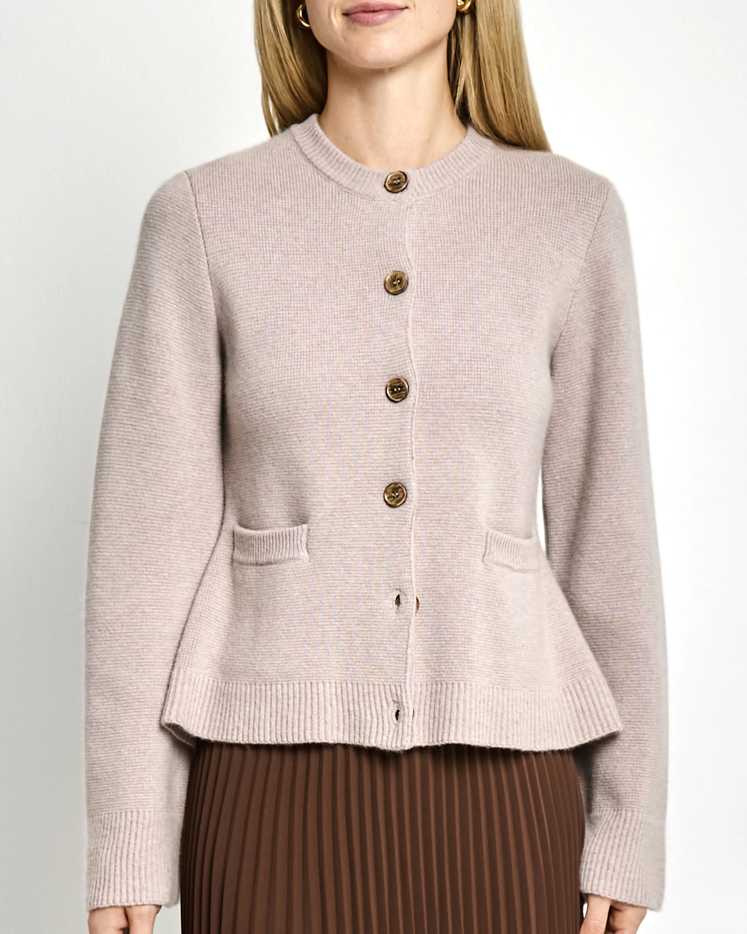 Averie Wool-Cashmere Cardigan