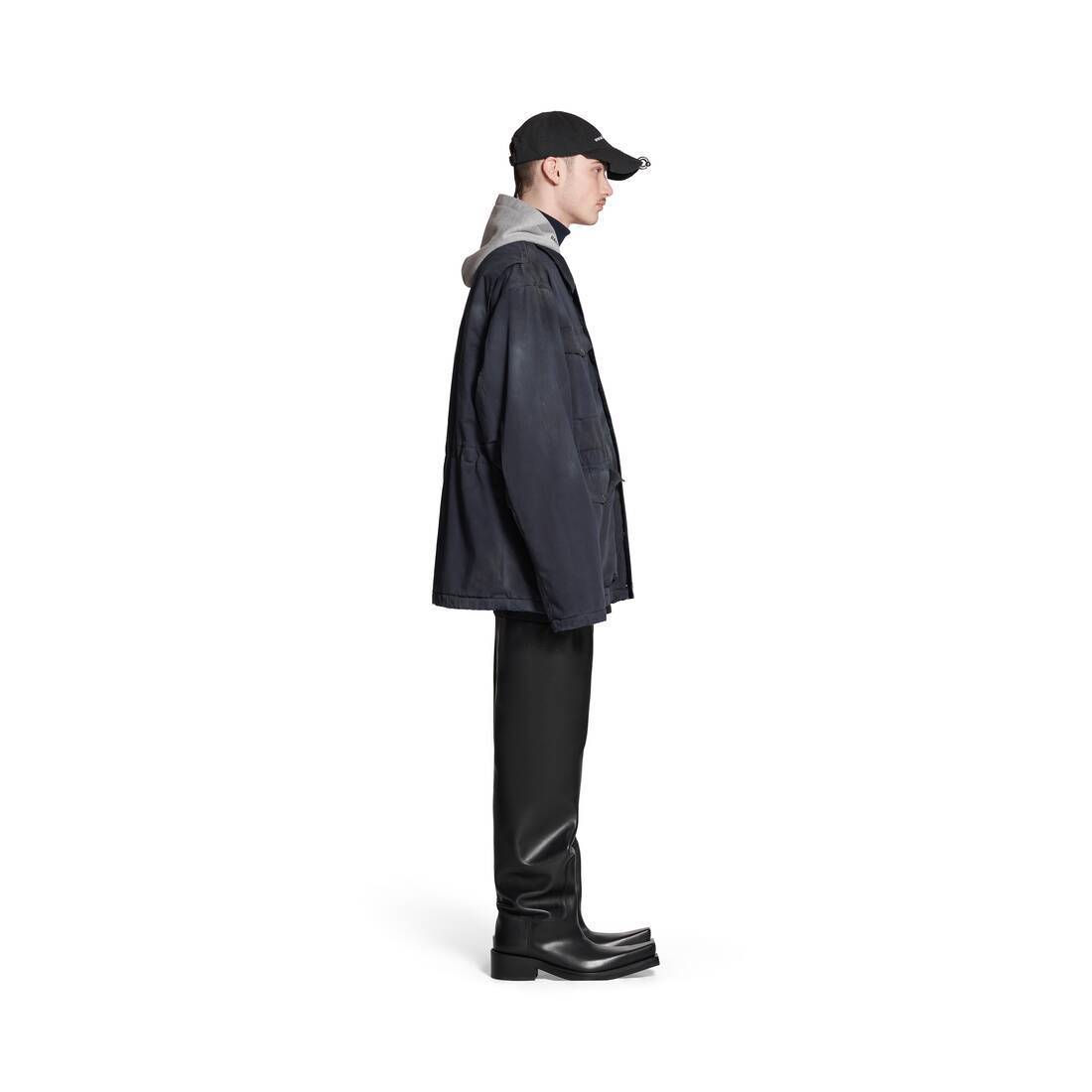 BALENCIAGA  |Double B Workwear Parka in Dark Navy