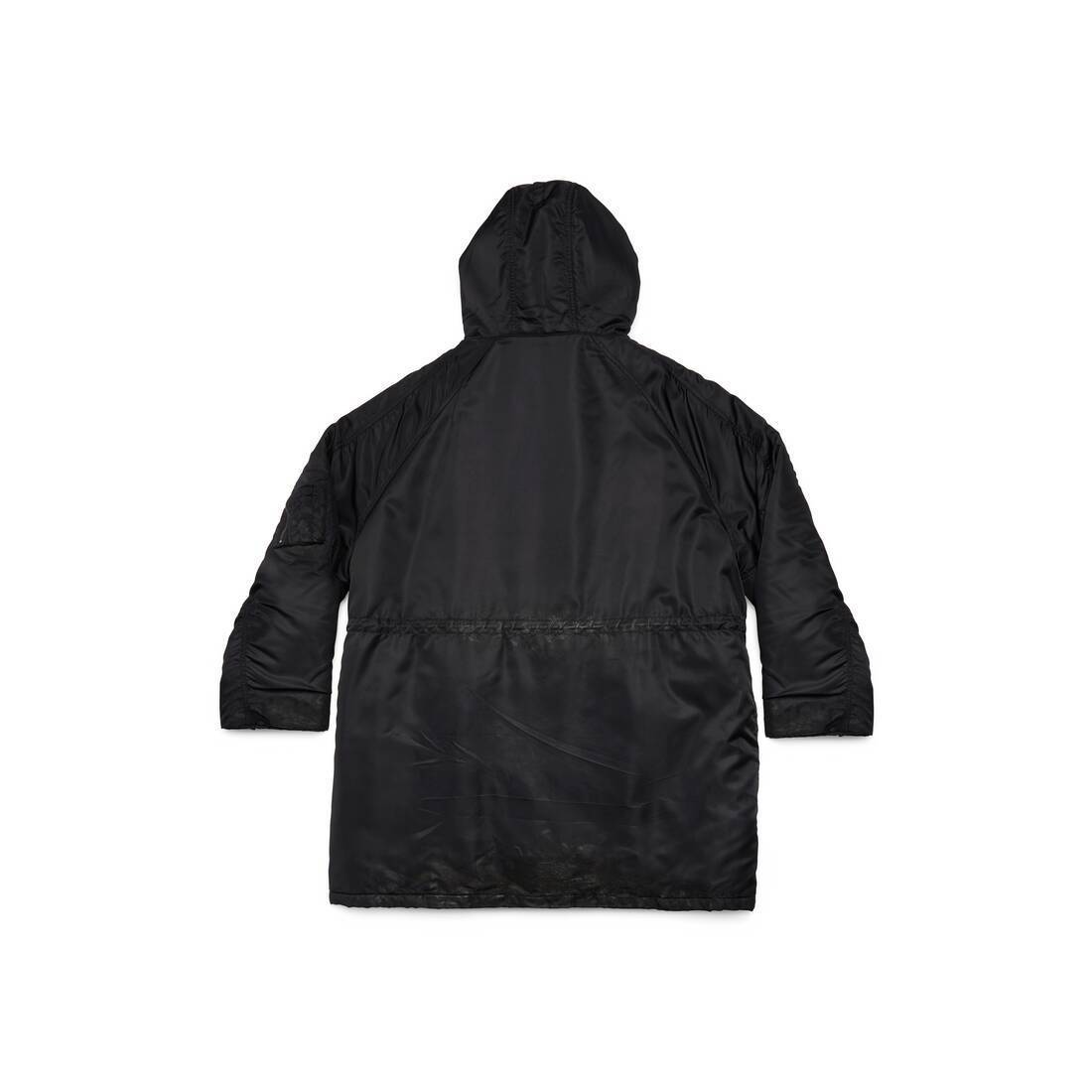 BALENCIAGA  |Men's Balenciaga Military Parka in Black