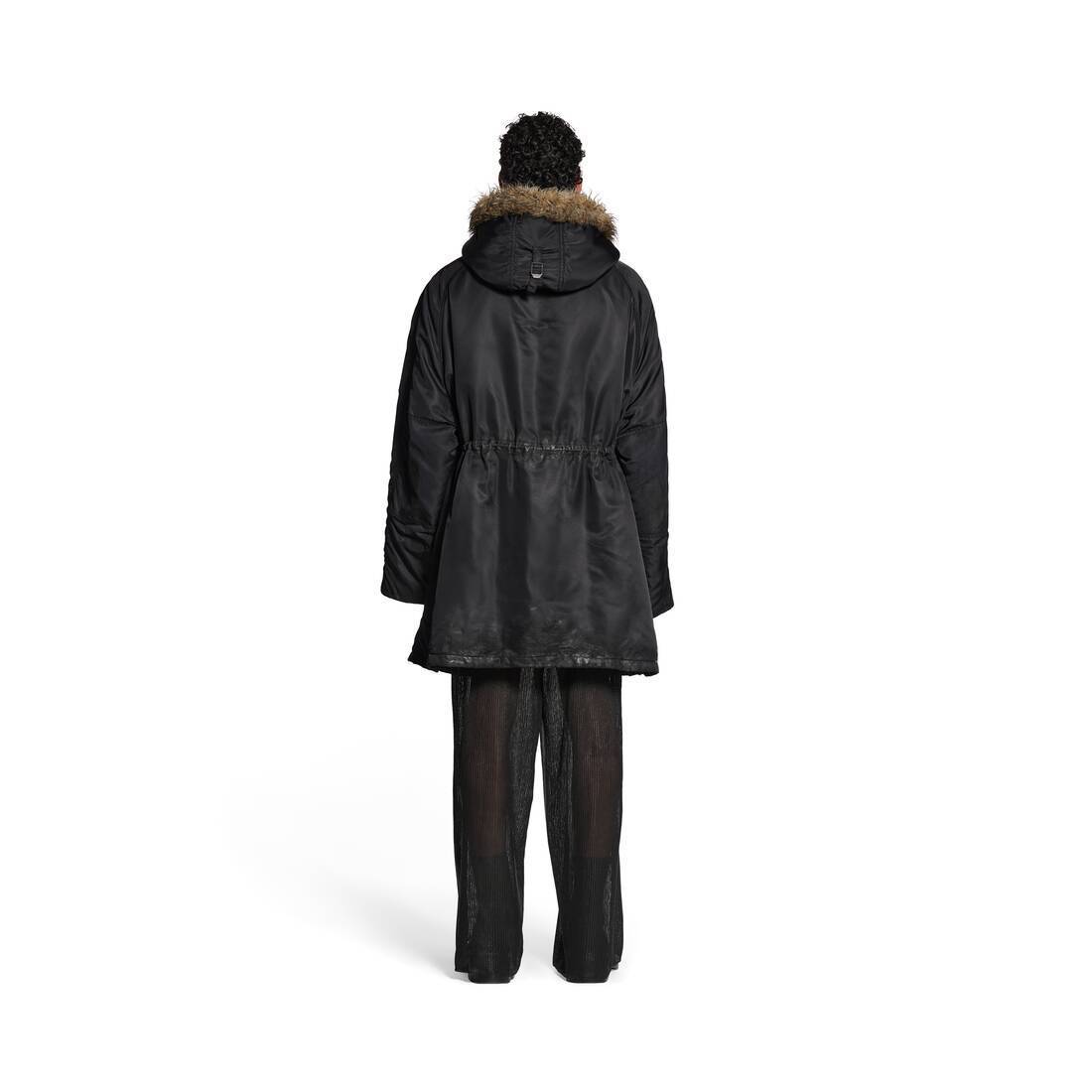 BALENCIAGA  |Men's Balenciaga Military Parka in Black