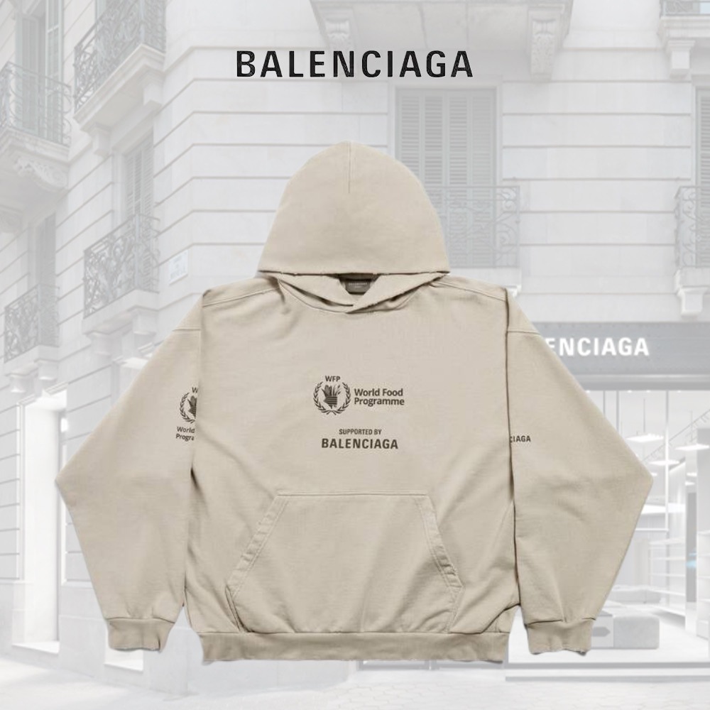 BALENCIAGA  |Wfp Hoodie Medium Fit in Grey/black