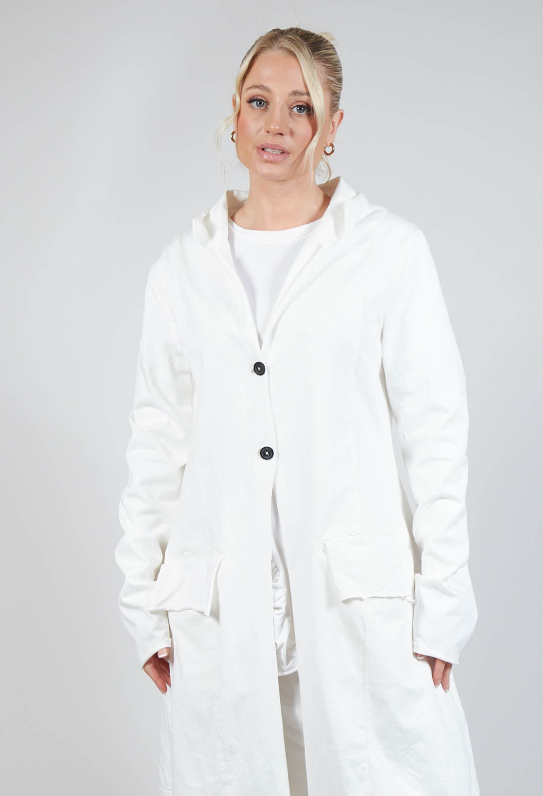 Balloon Overcoat in Starwhite