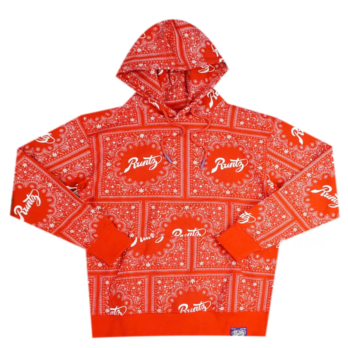 Bandana Print Hoodie Set (Red) /C4