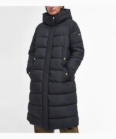 Barbour International Longline Barron Shell Puffer Jacket