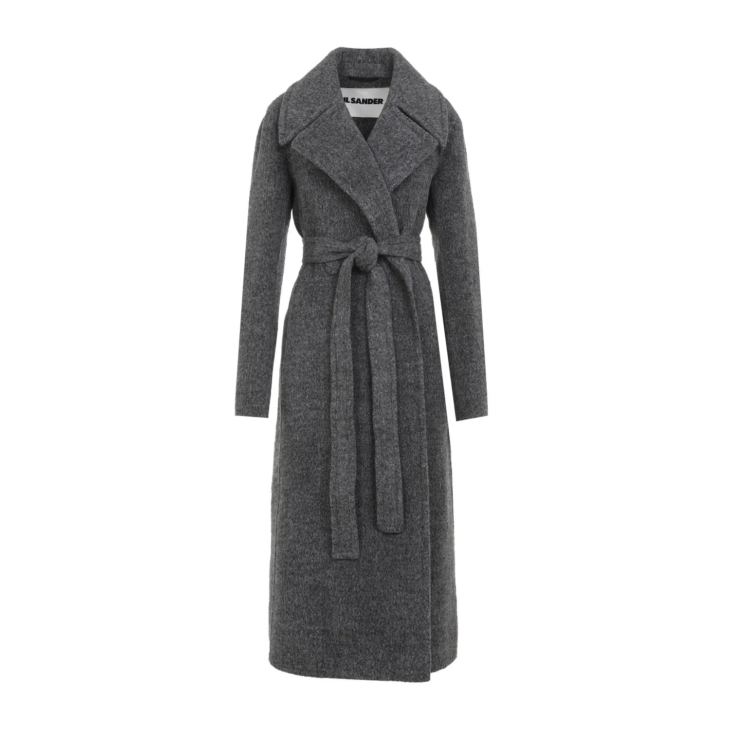 BELTED STRAIGHT HEM COAT