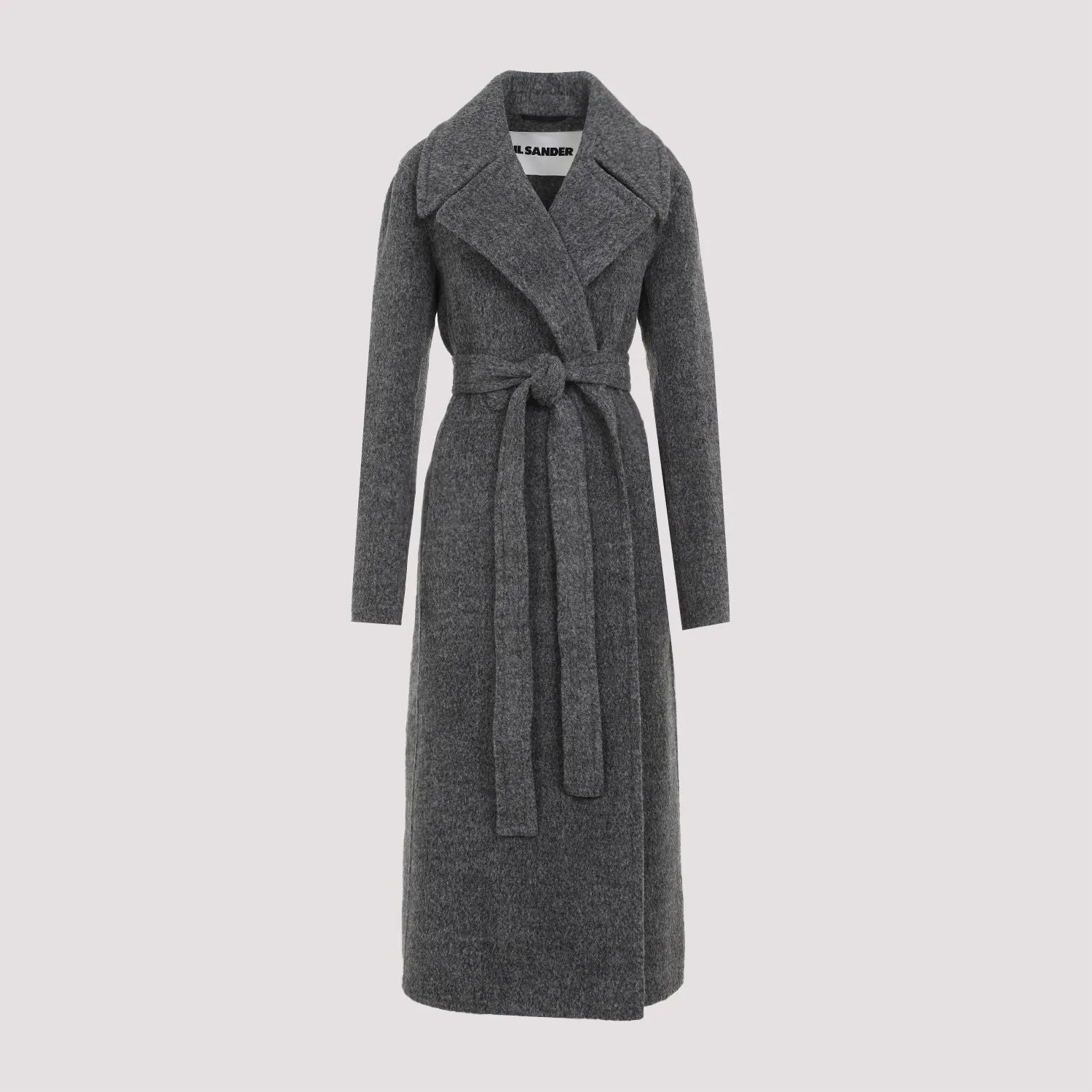 BELTED STRAIGHT HEM COAT