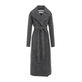 BELTED STRAIGHT HEM COAT