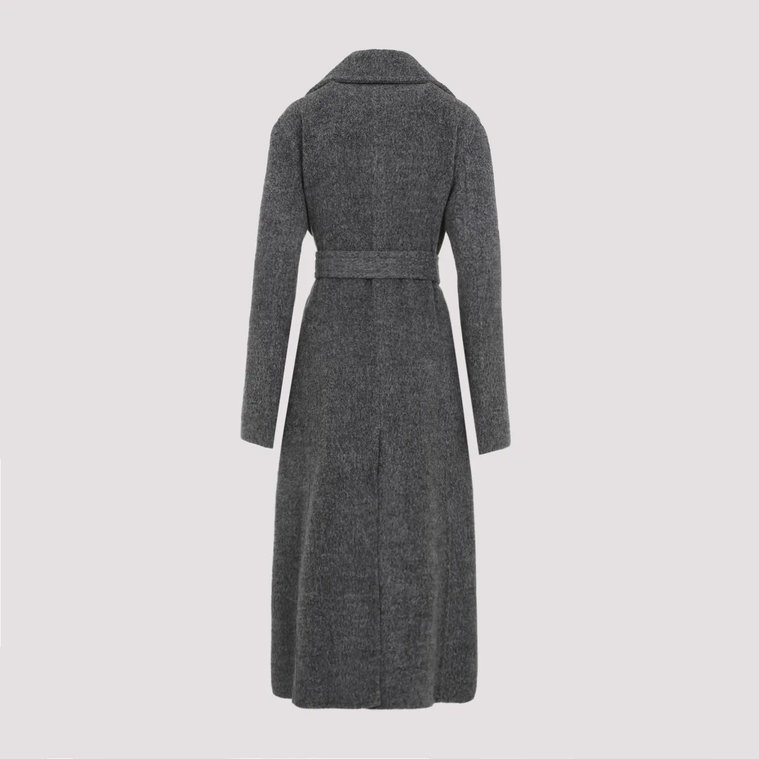 BELTED STRAIGHT HEM COAT