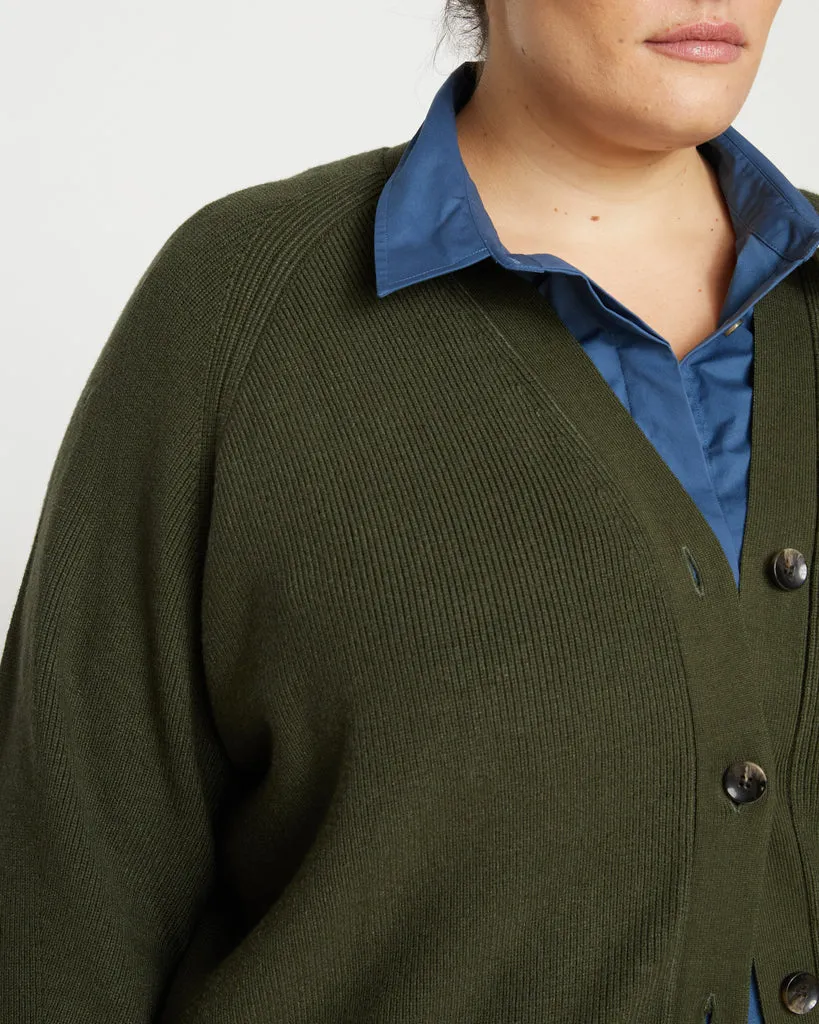 Better-Than-Wool Cardigan - Haricot Vert