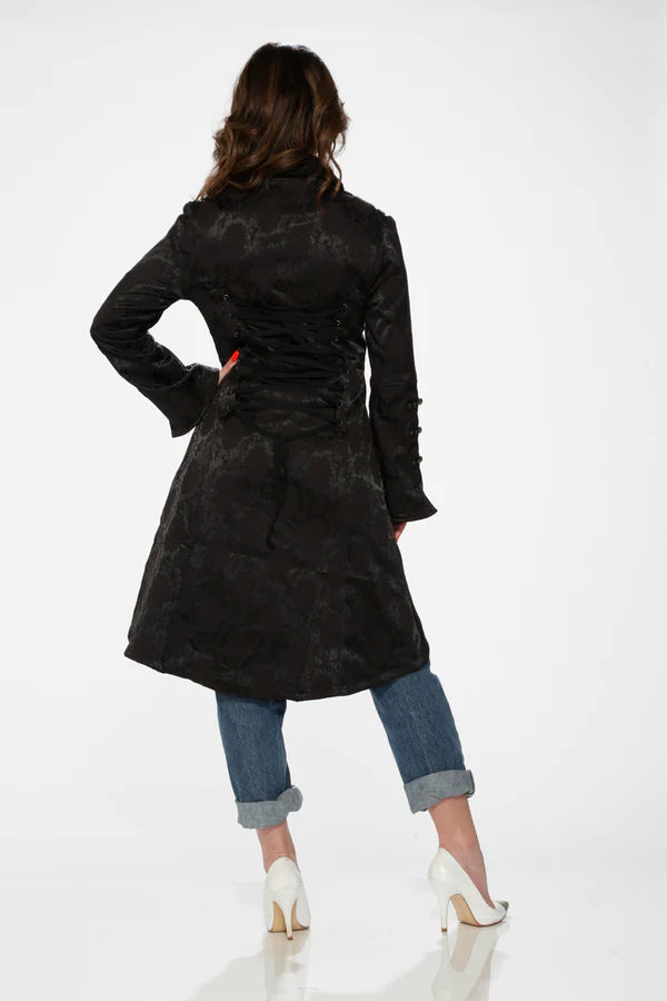 Black Brocade Coat