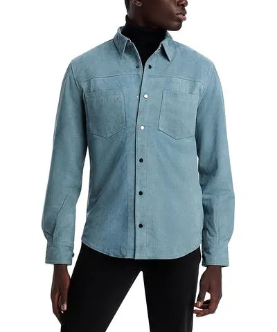 BLANKNYC Regular Fit Leather Shirt Jacket