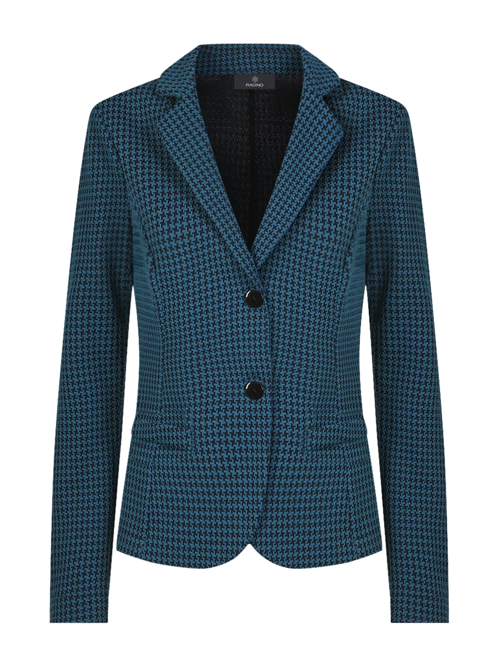 Blazer a 2 bottoni in Eco Jacquard - Fant. Reflecting Pond