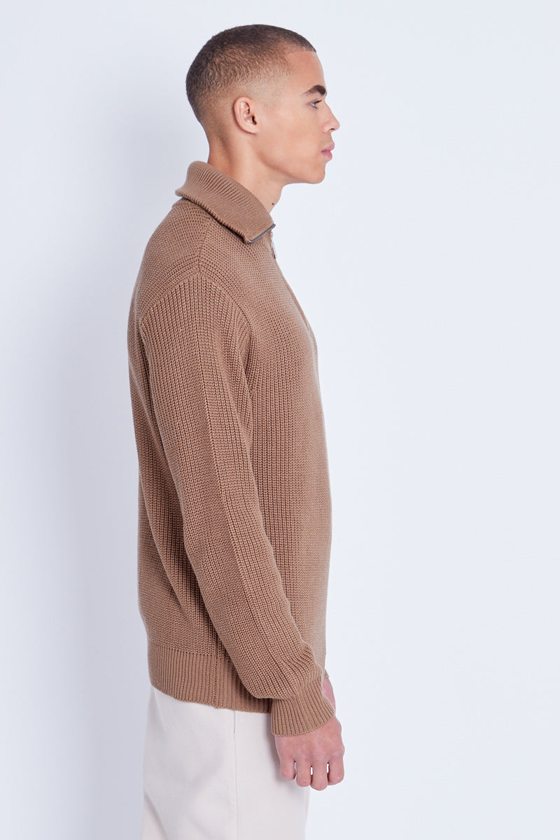 BOOTH HALF ZIP KNIT