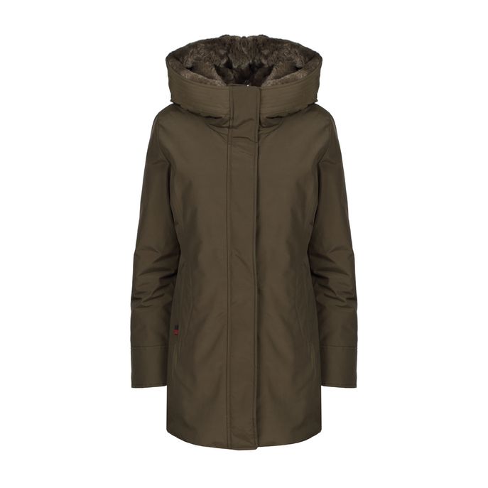 BOULDER PARKA FF Woman Dark green