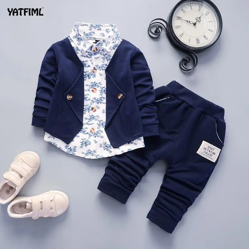 Boys suits for wedding kids British wind birthday dress 9-18M X2356117