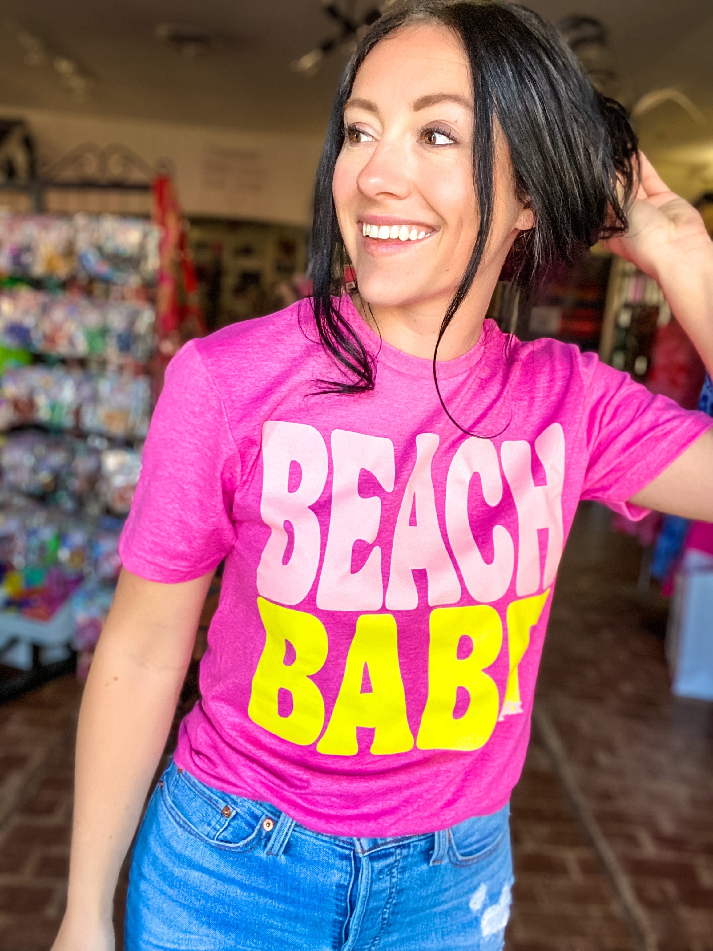 Bright Beach Babe Tee