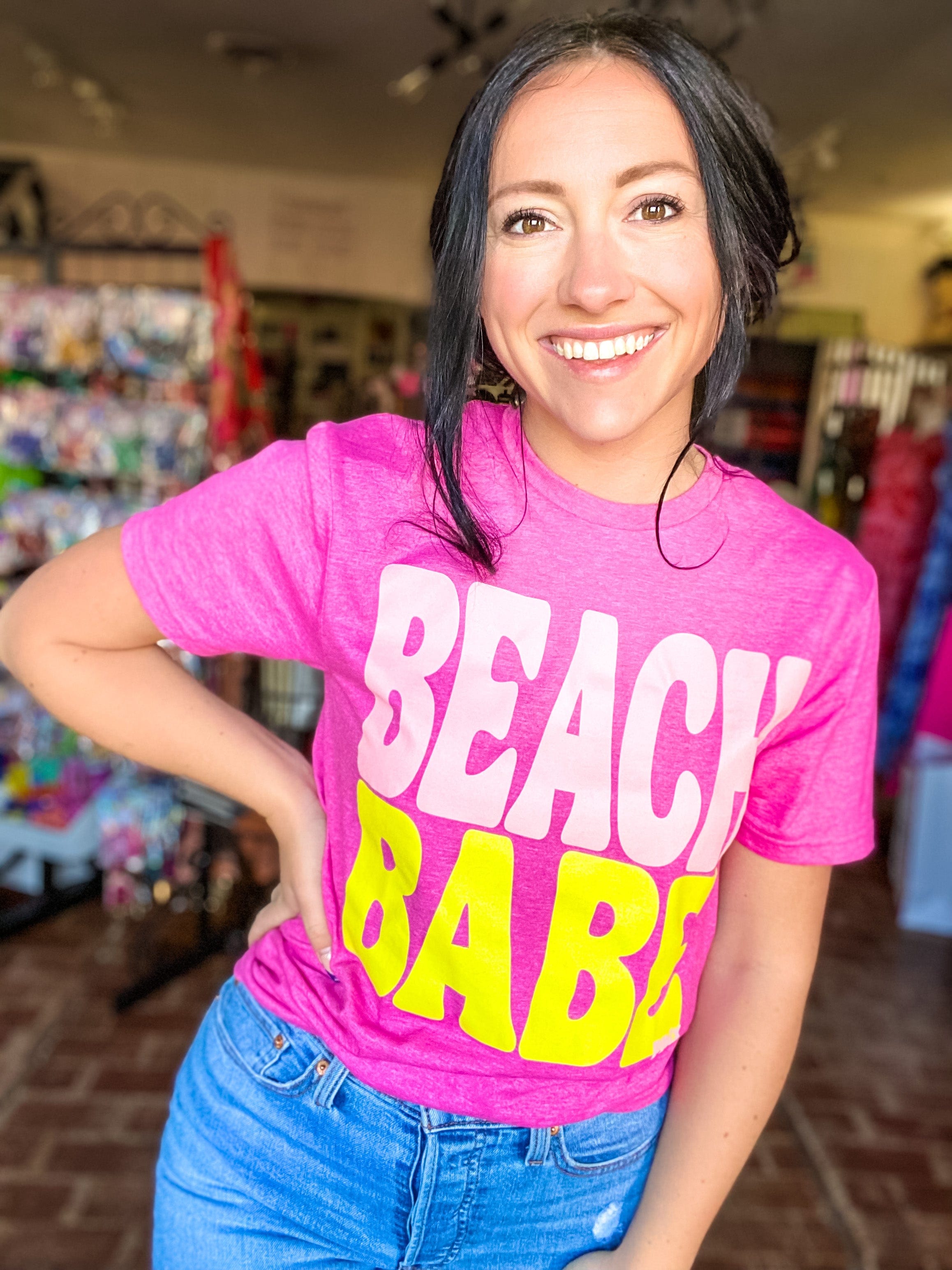 Bright Beach Babe Tee