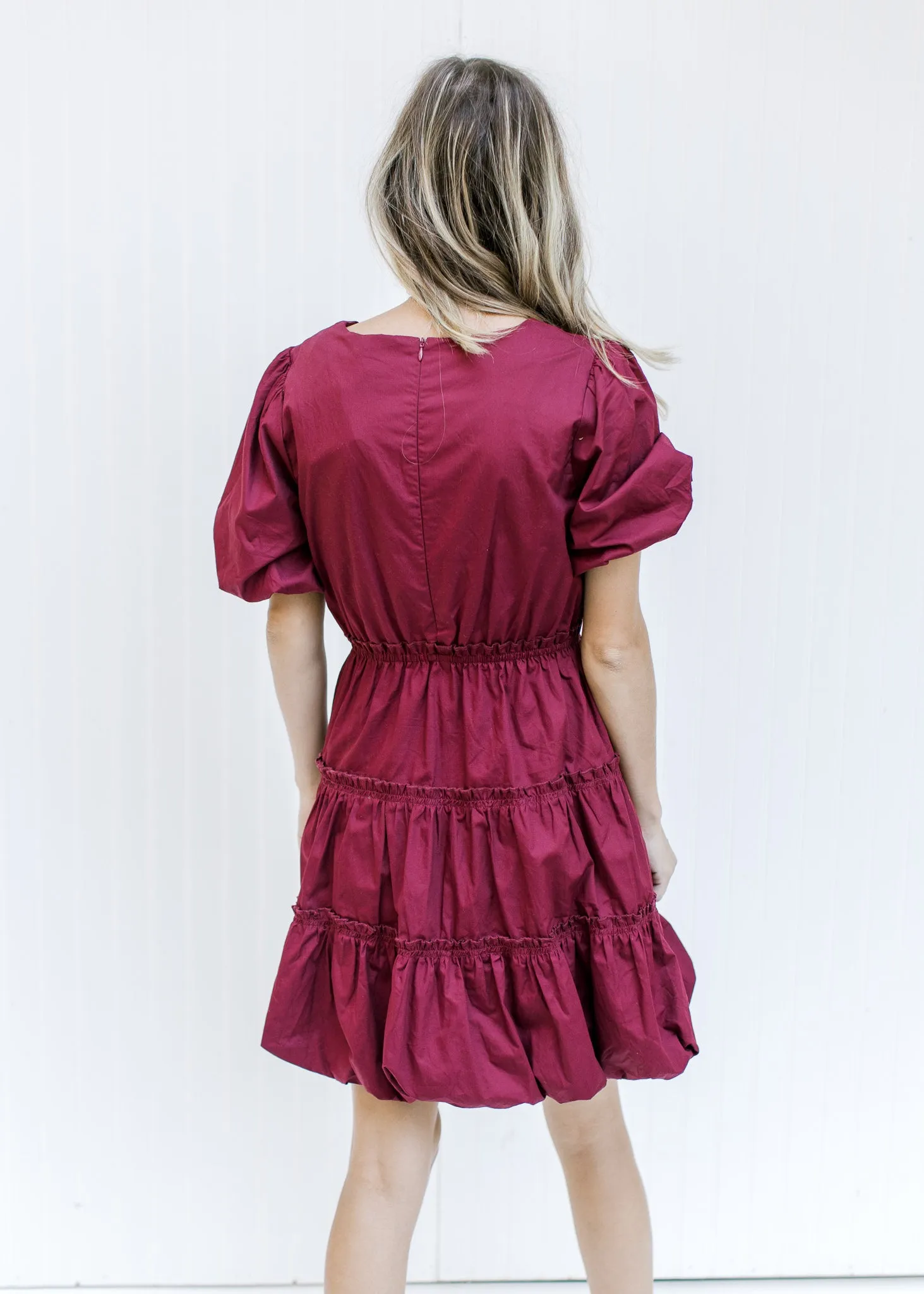 Burgundy Belle Dress