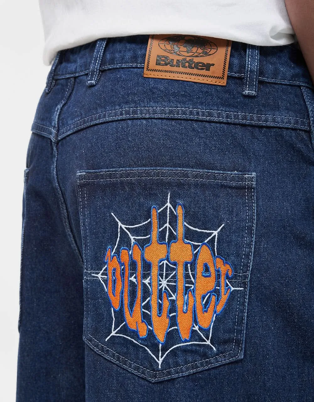 Butter Goods Spider Denim Jeans - Dark Indigo