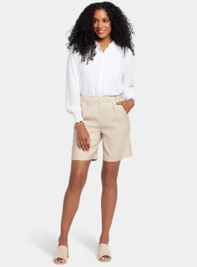 Buy NYDJ Relaxed Shorts In Stretch Linen Beige 6 | Shorts | Tu