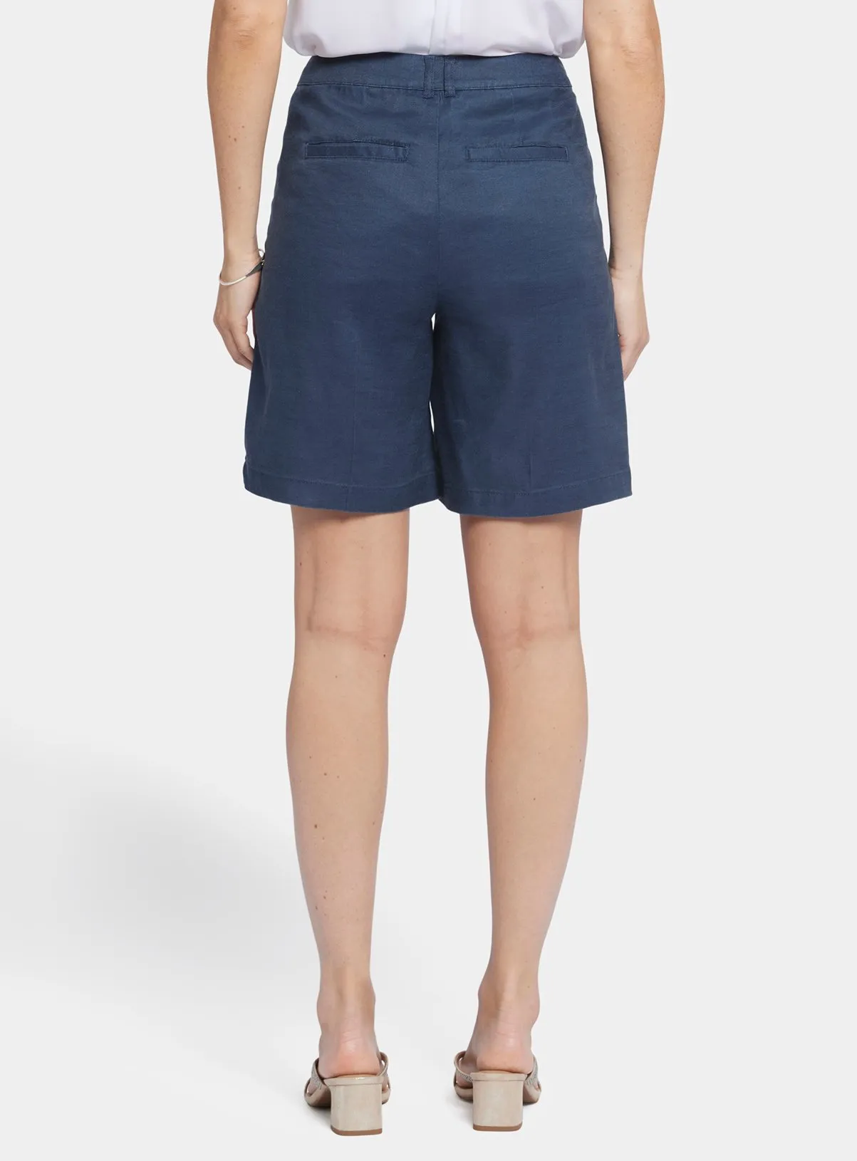 Buy NYDJ Relaxed Shorts In Stretch Linen Navy 16 | Shorts | Tu