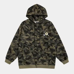 Camo Chic | Graphic Zipper Hoodie