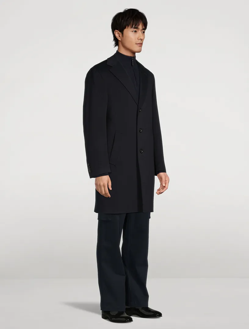 CANALI Wool And Cashmere Overcoat