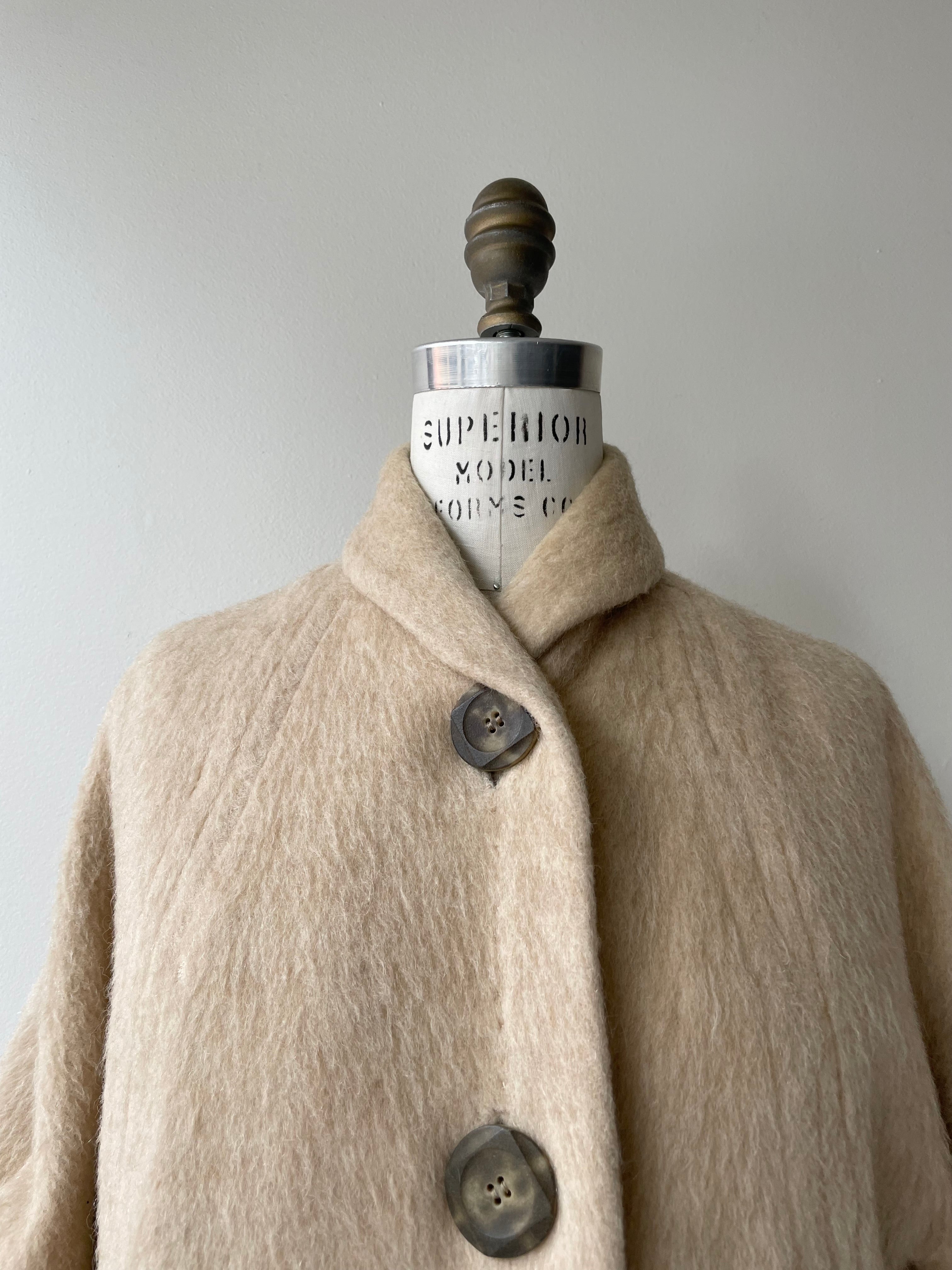 Carola 1950s Mohair Coat