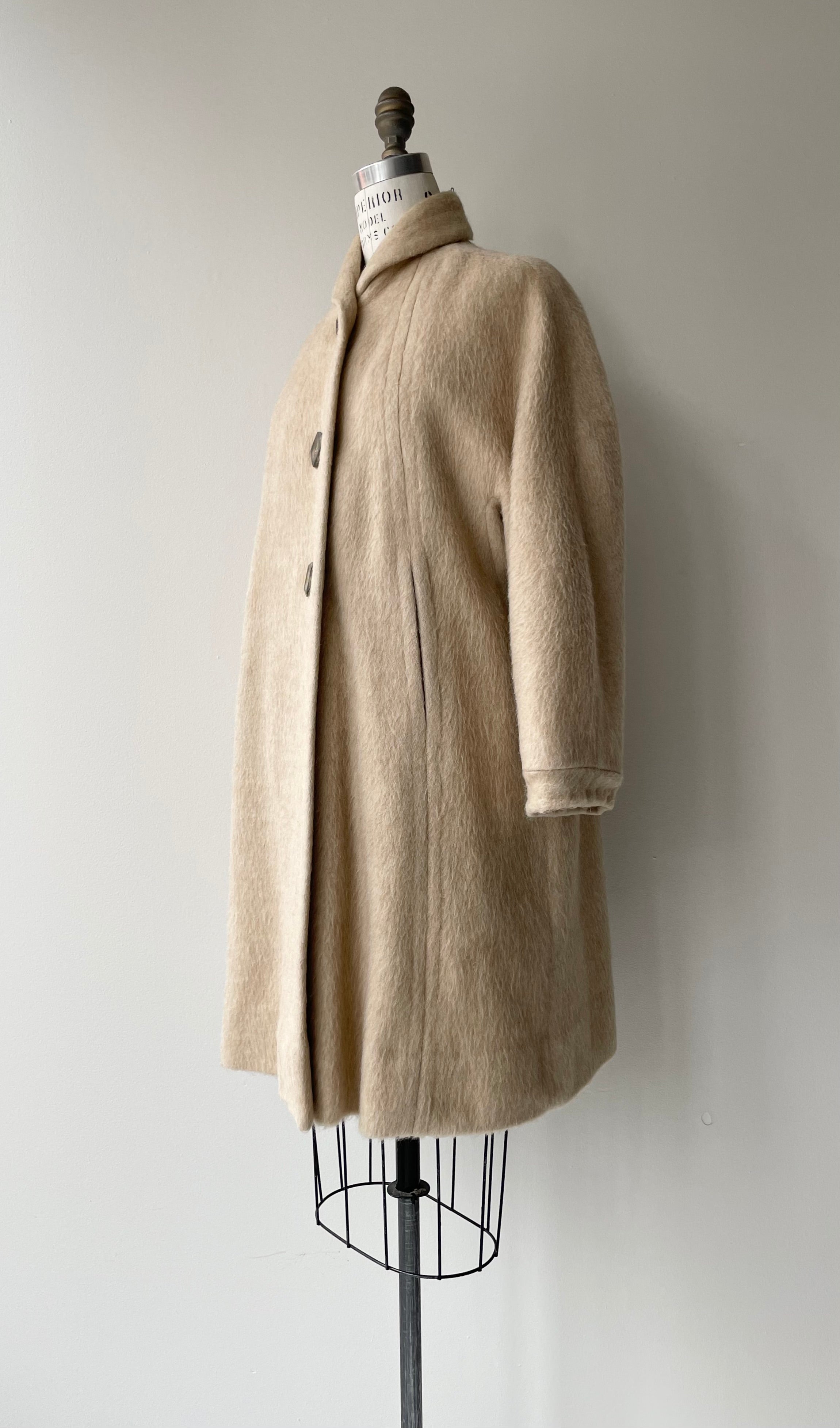 Carola 1950s Mohair Coat