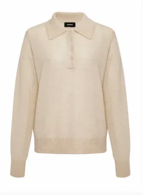 CASHMERE POLO SWEATER