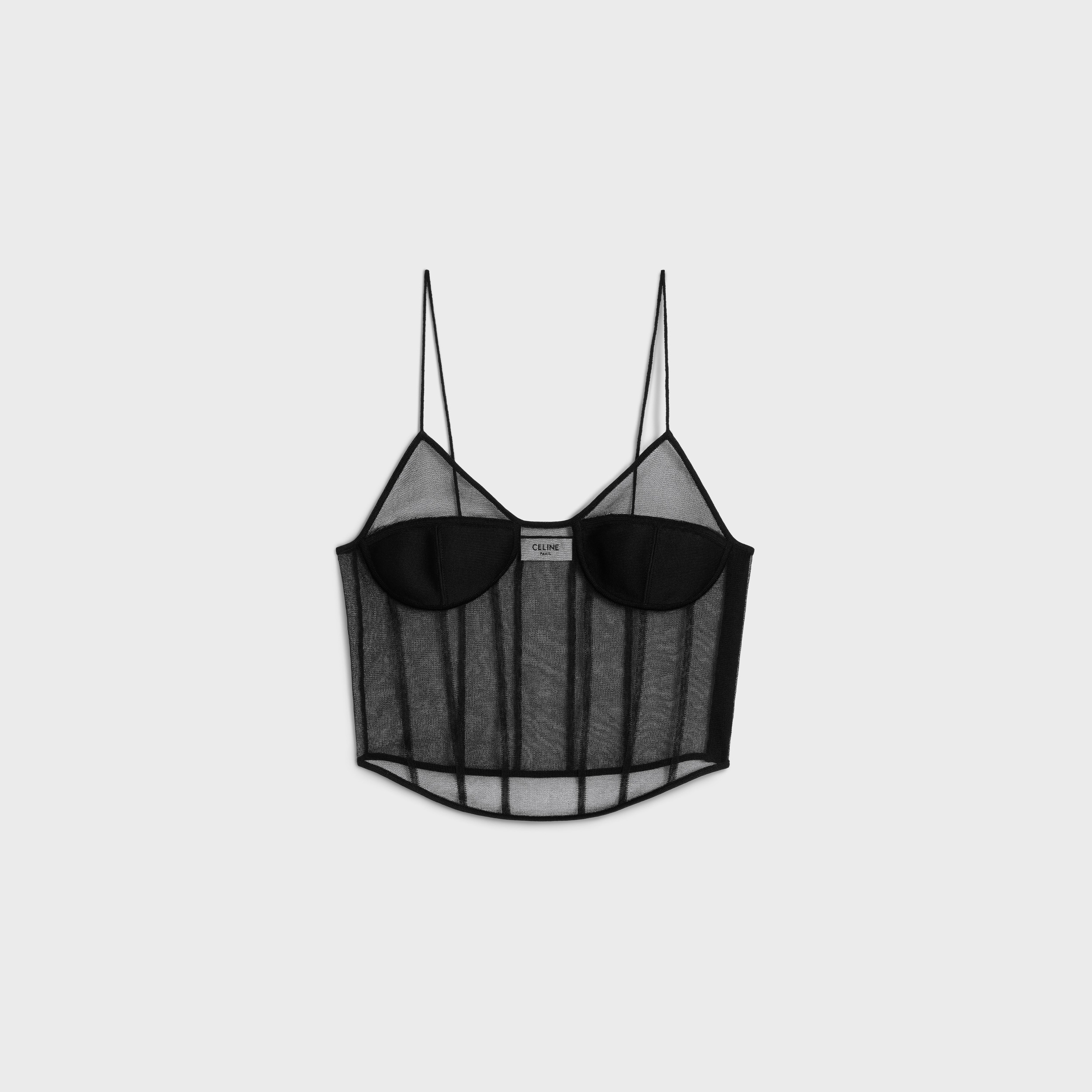 CELINE  |CORSET TOP IN SILK ORGANZA  2AE2Q044V.38NO