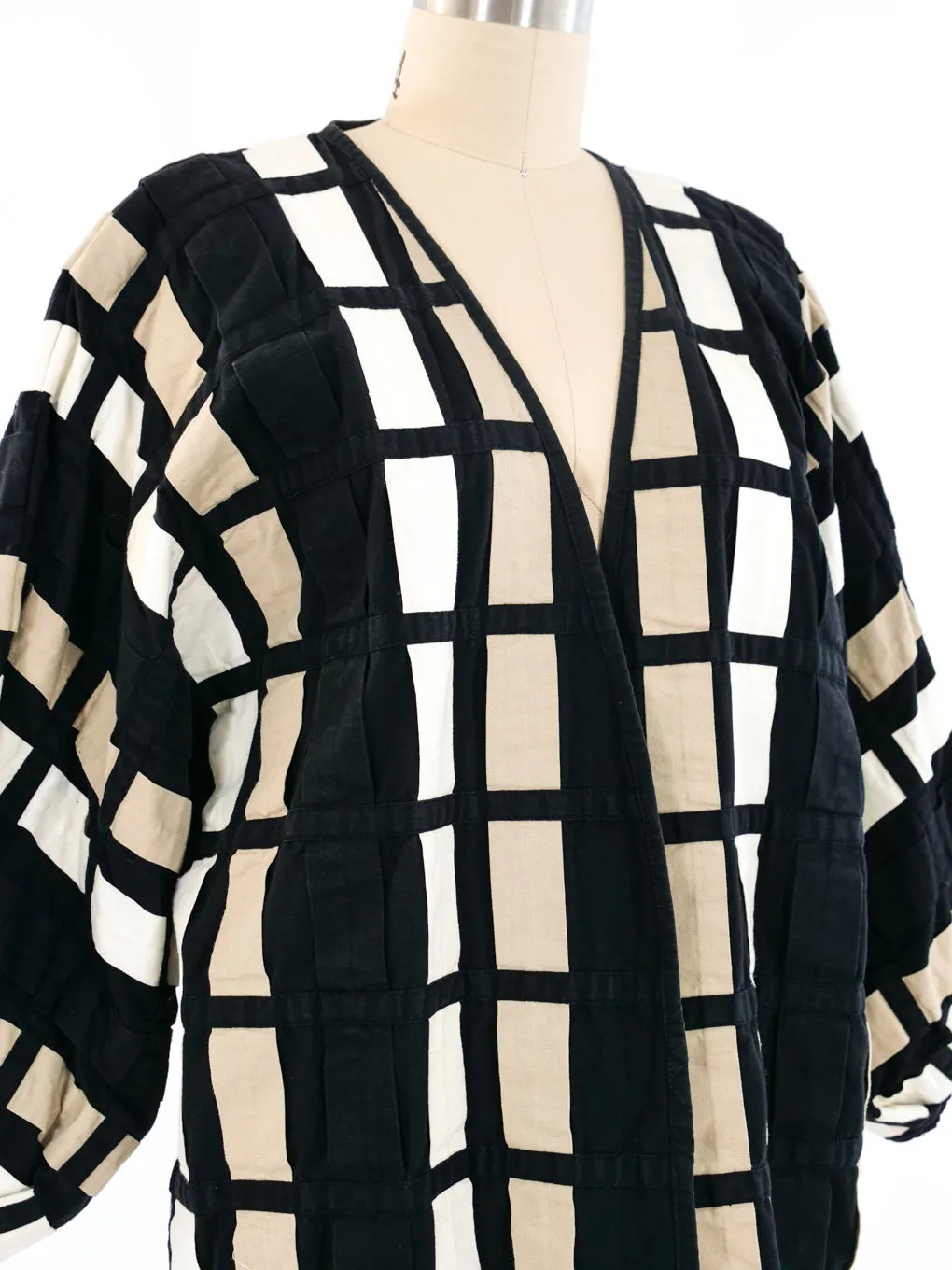 Colorblock Ribbon Weave Jacket