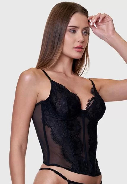 Corset - Sheer Lace - Cup B and C