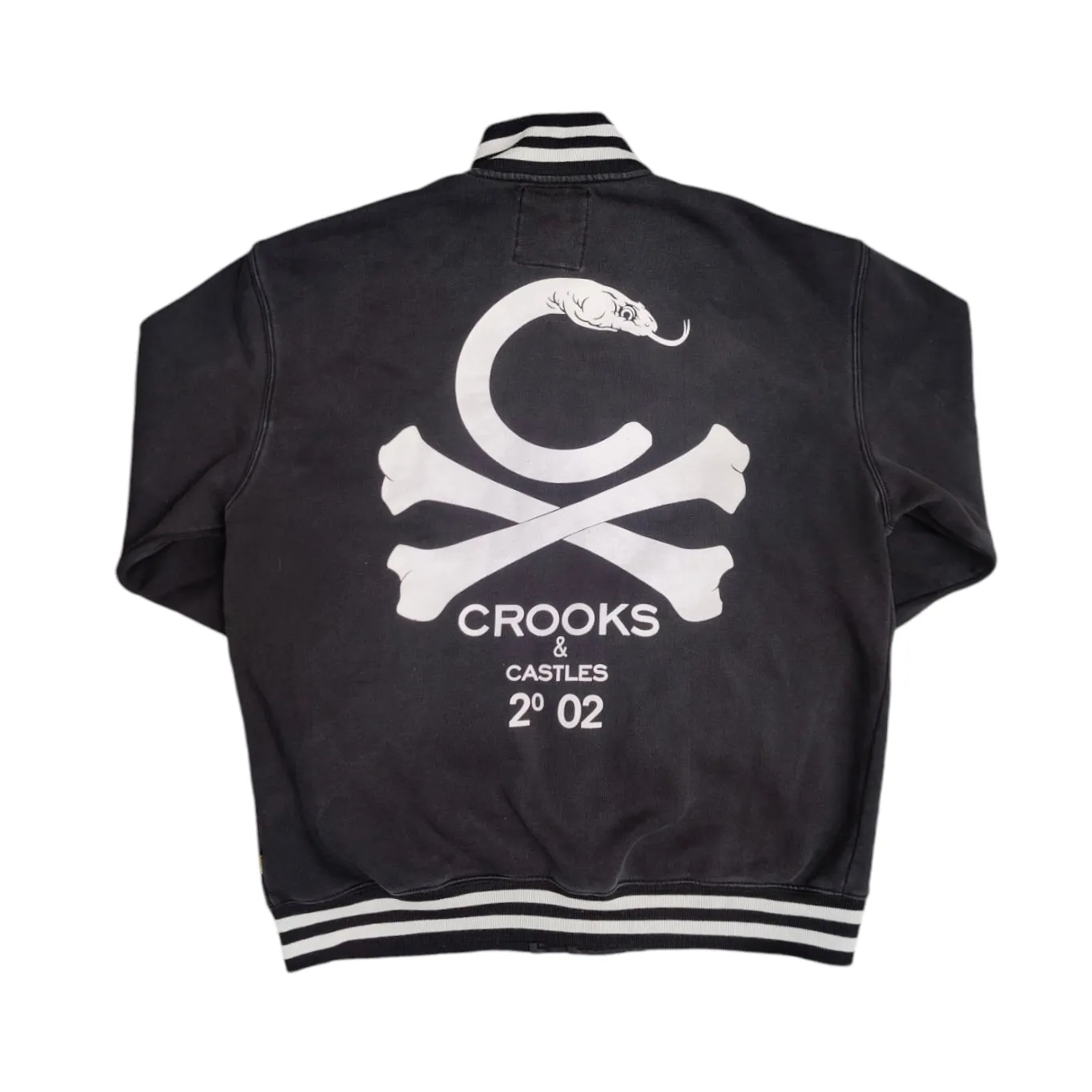 Crooks & Castles College Black Varisty Jacket