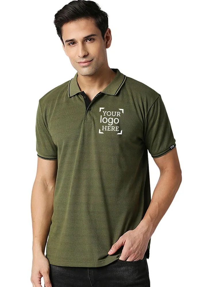 Custom Tipping Polo (Logo+Back print) for Men