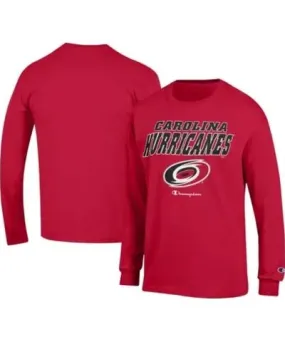 Cutter & Buck Men's NHL Carolina Hurricanes Long-Sleeve Jersey T-Shirt