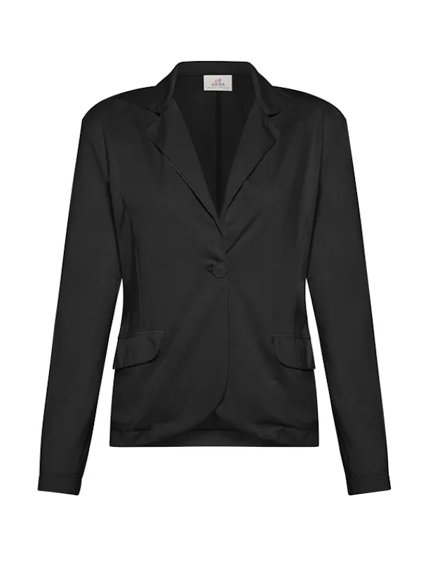 Deha Blazer In Punto Milano – Nero – D02681