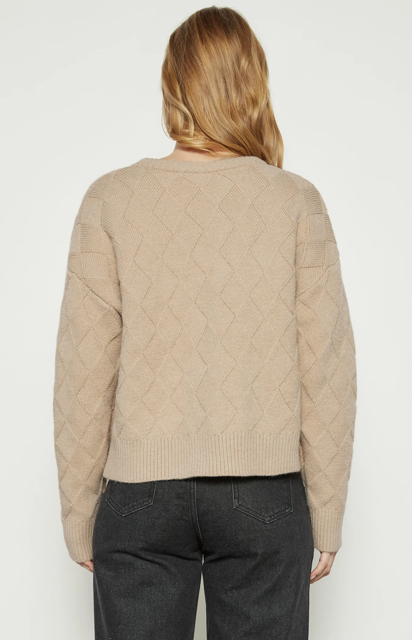 Diamond Textured Knit Jumper (WKN668)