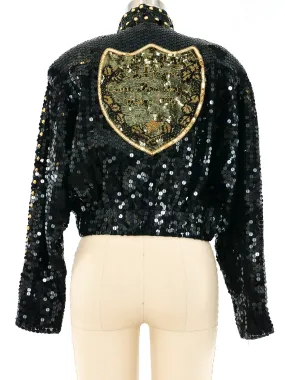 Dom Perignon Sequin Bomber Jacket