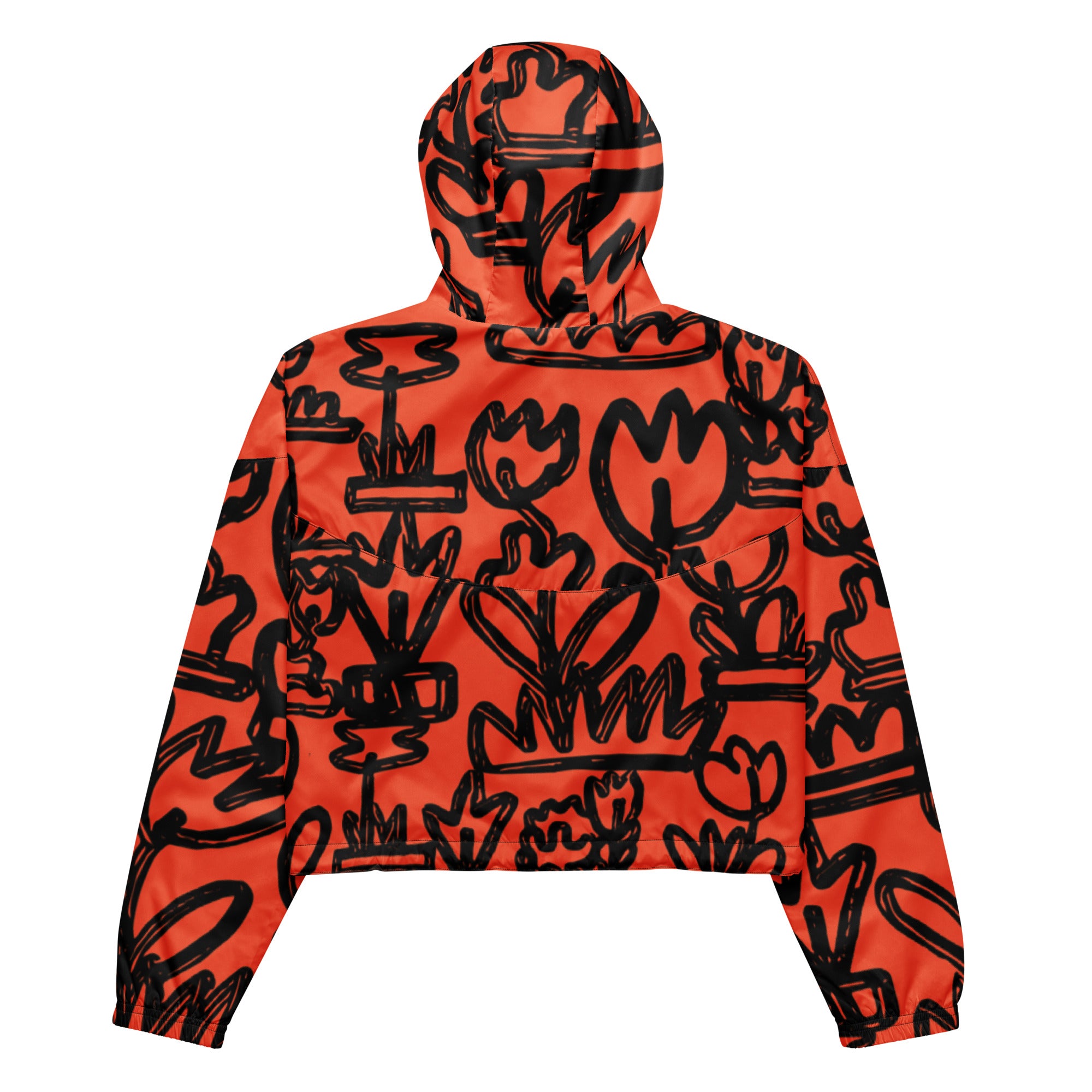 Doodle cropped windbreaker